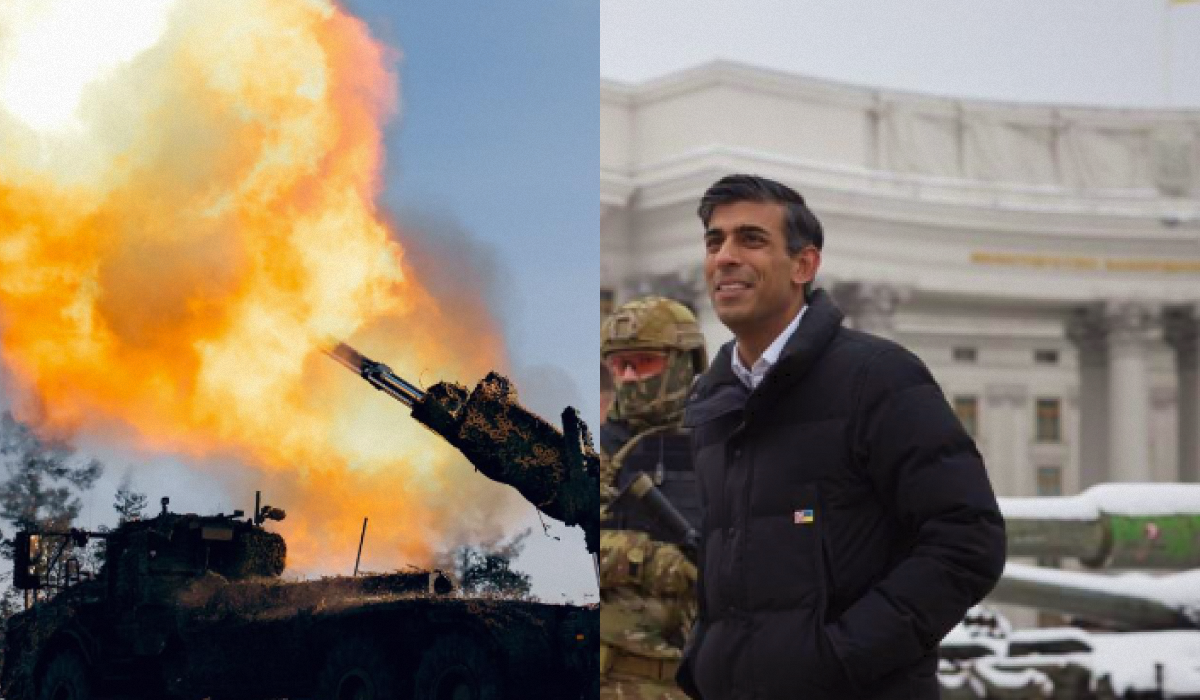 Ріші Сунак дав позитивний прогноз щодо завершення війни в Україні / колаж з фото 45 окремої артилерійської бригади ЗСУ та president.gov.ua Ріші Сунак дав позитивний прогноз щодо завершення війни в Україні / колаж з фото 45 окремої артилерійської бригади ЗСУ та president.gov.ua
