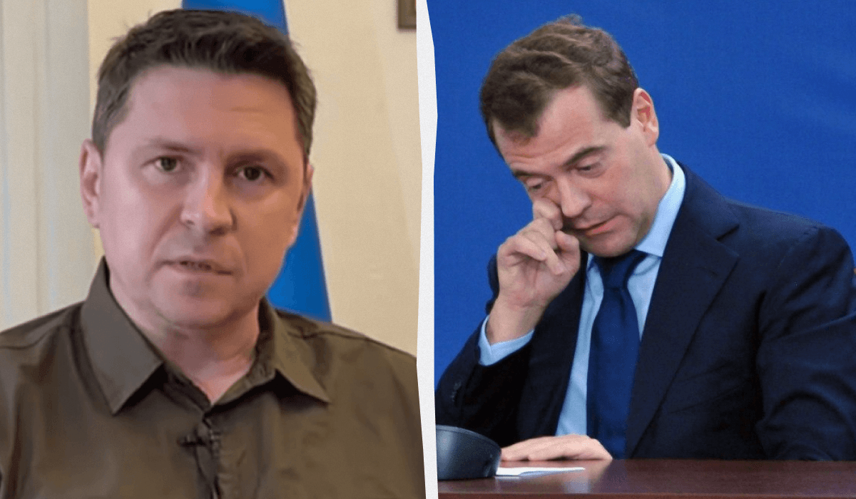 Подоляк прокомментировал очередные угрозы Медведева / коллаж УНИАН, фото УНИАН, скриншот Подоляк прокомментировал очередные угрозы Медведева / коллаж УНИАН, фото УНИАН, скриншот