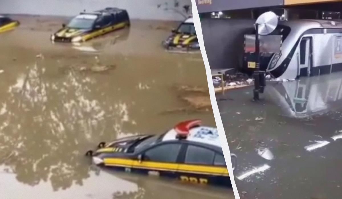 Ріо-де-Жанейро пішло під воду / колаж УНІАН, скріншоти з відео Ріо-де-Жанейро пішло під воду / колаж УНІАН, скріншоти з відео