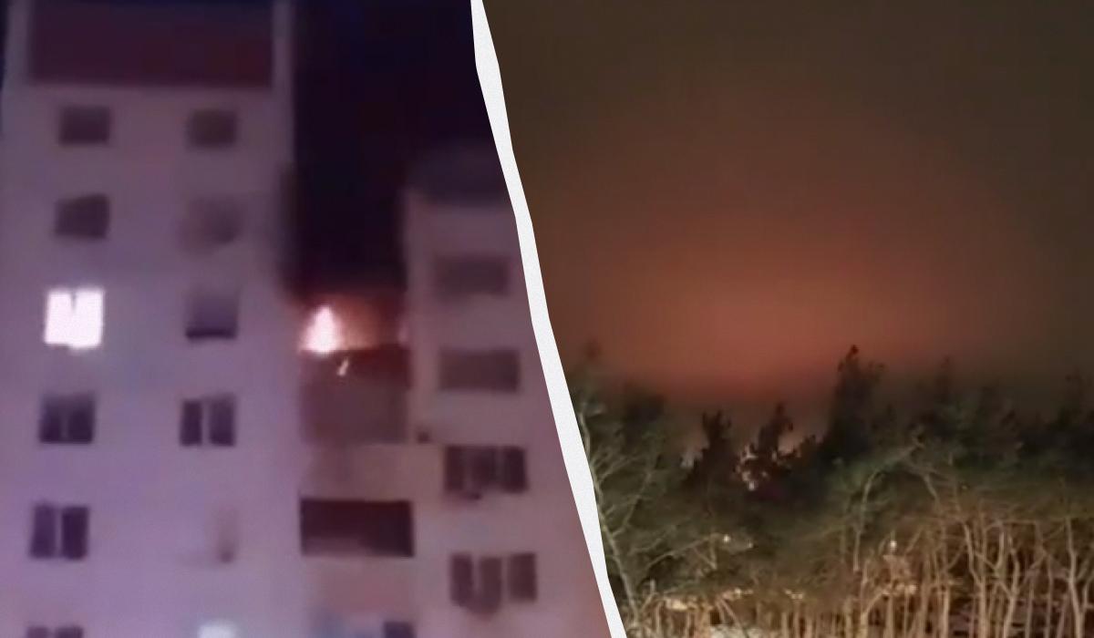 Дроны ударили по Воронежу / Коллаж УНИАН / Скриншоты Дроны ударили по Воронежу / Коллаж УНИАН / Скриншоты