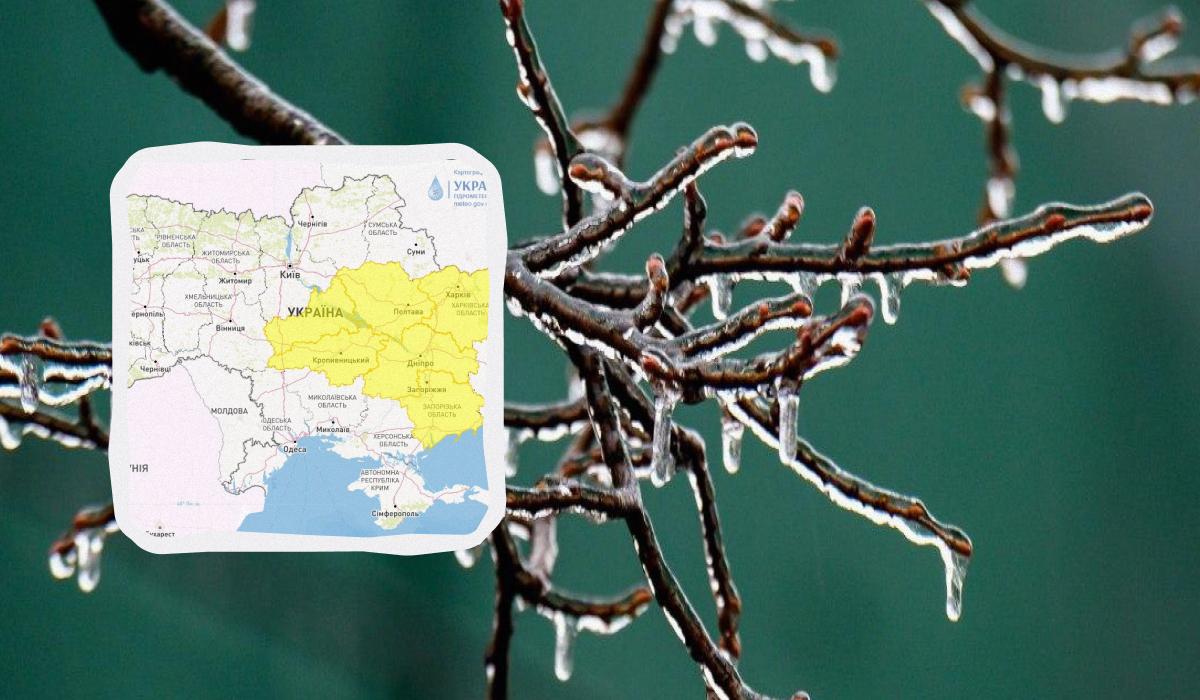 Сегодня в ряде областей будет наблюдаться гололед / коллаж УНИАН, фото УНИАН, Укргидрометцентр Сегодня в ряде областей будет наблюдаться гололед / коллаж УНИАН, фото УНИАН, Укргидрометцентр