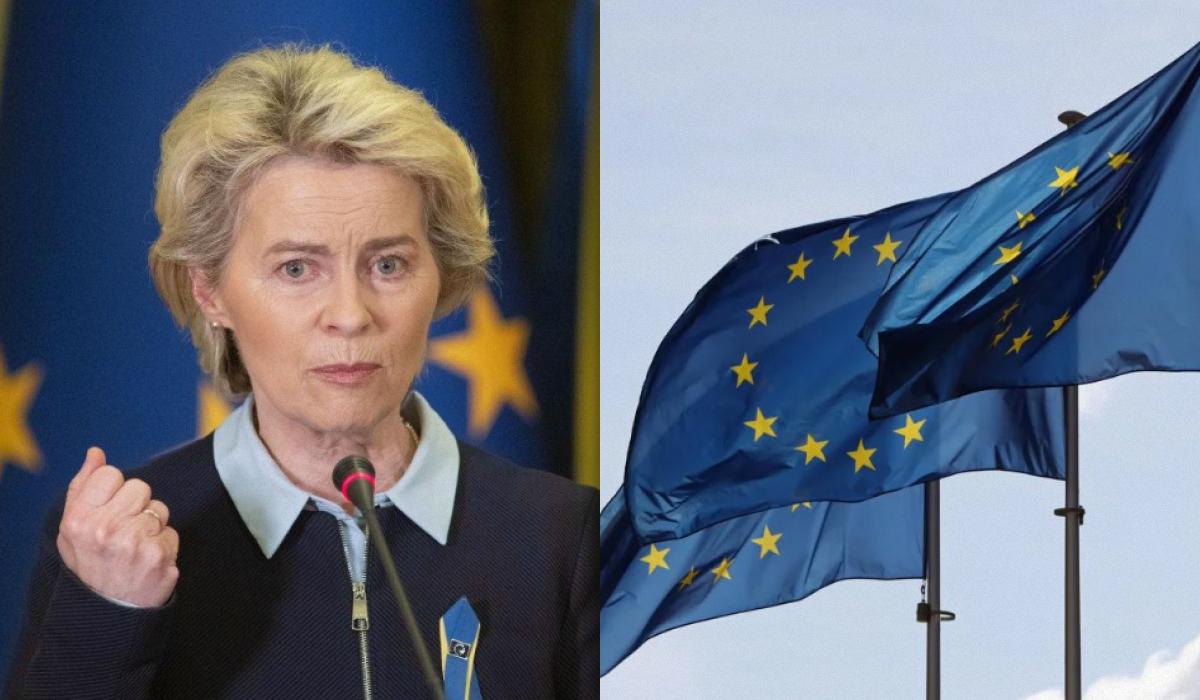 Глава ЄК Урсула фон дер Ляйєн висловилася про фінансування Україні у Давосі / Колаж УНІАН, фото Reuters, фото УНІАН Глава ЄК Урсула фон дер Ляйєн висловилася про фінансування Україні у Давосі / Колаж УНІАН, фото Reuters, фото УНІАН