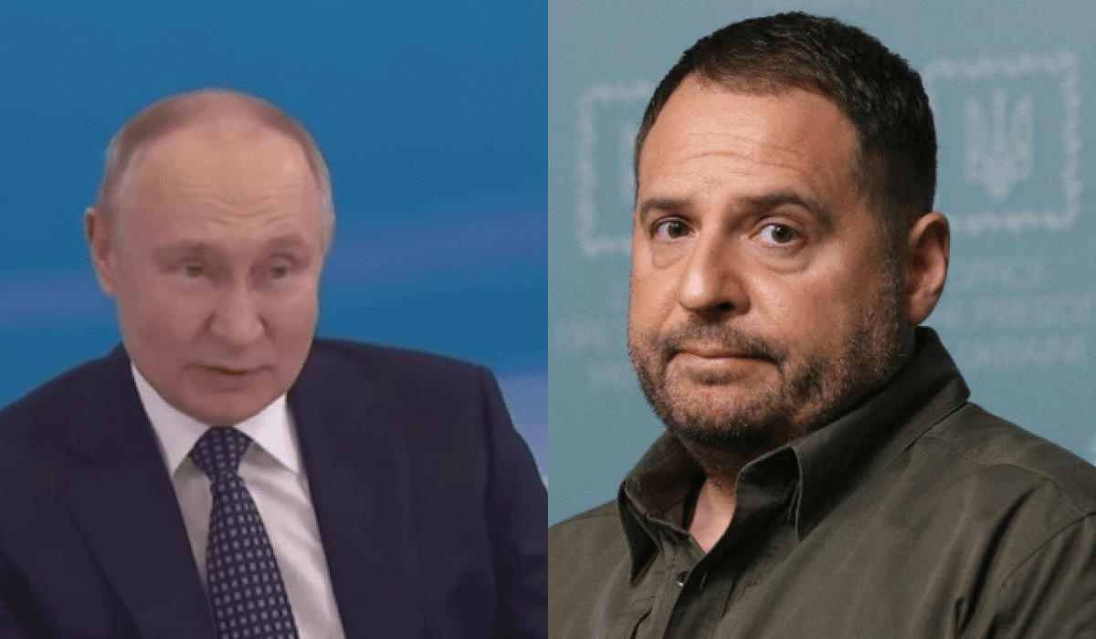 Андрей Ермак предупредил, что угрожает миру в случае получения Владимиром Путиным желаемого насчет Украины / коллаж со скриншота и фото УНИАН Андрей Ермак предупредил, что угрожает миру в случае получения Владимиром Путиным желаемого насчет Украины / коллаж со скриншота и фото УНИАН