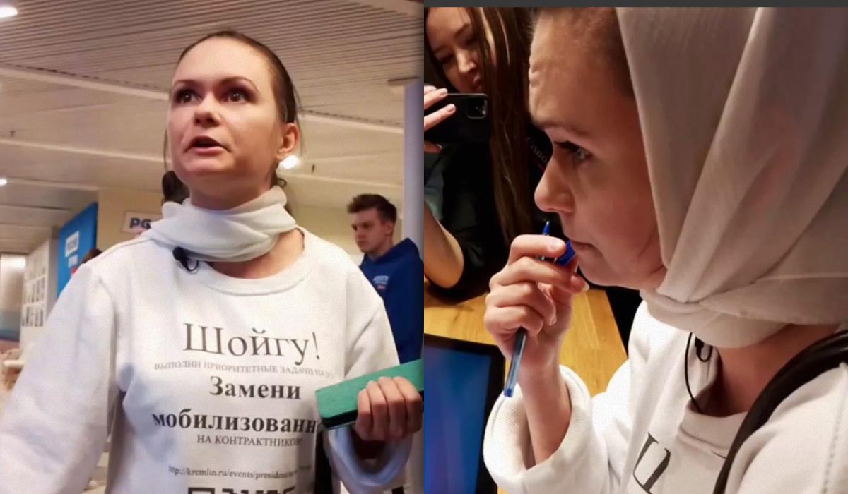Россиянка устроила взбучку штабу Путина из-за мужа-оккупанта / Коллаж УНИАН, фото скриншот Россиянка устроила взбучку штабу Путина из-за мужа-оккупанта / Коллаж УНИАН, фото скриншот