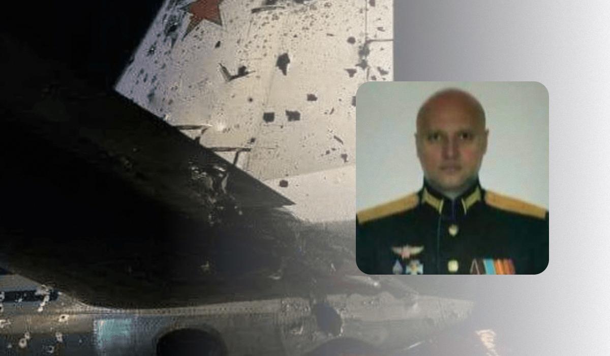 На борту підбитого російського літака Іл-22 загинув його командир / колаж УНІАН, фото t.me/bazabazon, скріншот На борту підбитого російського літака Іл-22 загинув його командир / колаж УНІАН, фото t.me/bazabazon, скріншот