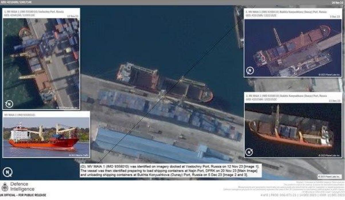 Снимки сделаны в период с сентября по декабрь 2023 года / фото UK Ministry of Defence Снимки сделаны в период с сентября по декабрь 2023 года / фото UK Ministry of Defence