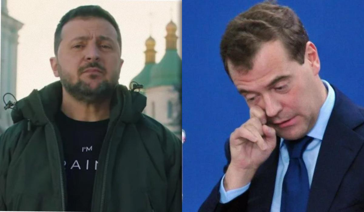 Медведєв стурбований, що Зеленський приєднає до України Канаду / Колаж УНІАН, фото УНІАН, фото скріншот Медведєв стурбований, що Зеленський приєднає до України Канаду / Колаж УНІАН, фото УНІАН, фото скріншот