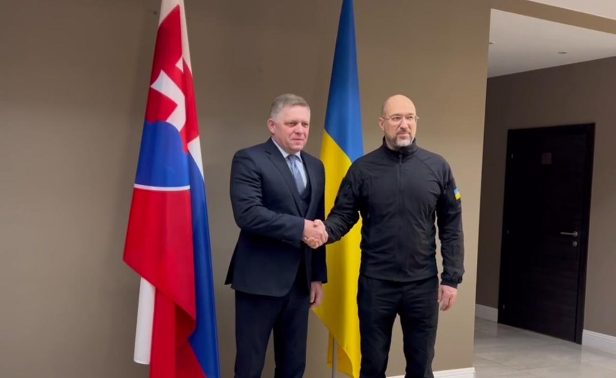Роберт Фіцо сьогодні зустрівся з Денисом Шмигалем / скріншот Роберт Фіцо сьогодні зустрівся з Денисом Шмигалем / скріншот
