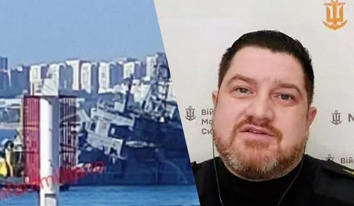 Дмитрий Плетенчук рассказал, какой корабль враги пригнали к берегам Крыма / коллаж УНИАН с фото "Милитарист" и скриншота Дмитрий Плетенчук рассказал, какой корабль враги пригнали к берегам Крыма / коллаж УНИАН с фото "Милитарист" и скриншота
