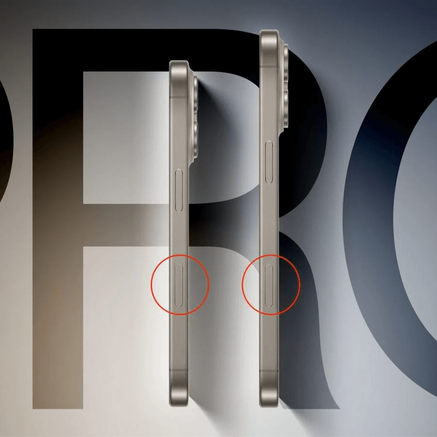 Новая кнопка разместится на правой стороне iPhone под кнопкой питания. / рендер MacRumors Новая кнопка разместится на правой стороне iPhone под кнопкой питания. / рендер MacRumors