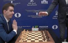 Польський гросмейстер відмовився потиснути руку росіянину на ЧС з шахів (відео)