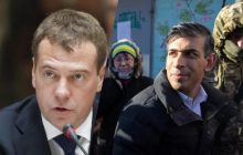Сунак "у центрі Києва під обстрілом": Медведєв пригрозив прем'єр-міністру Британії