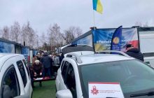Сергій Цюпко та Благодійний фонд у модульному містечку в Бородянці