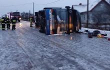 В Польше перевернулся автобус с украинцами (фото, видео)