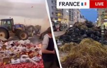 Протести у Франції: фермери засипають міста перегноєм, погрожують заблокувати Париж (відео)