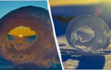 Снігові "пончики": українські науковці показали рідкісне явище в Антарктиці (фото)