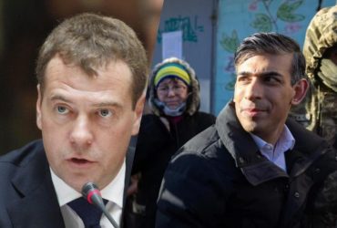 Сунак у центрі Києва під обстрілом: Медведєв пригрозив прем'єр-міністру Британії