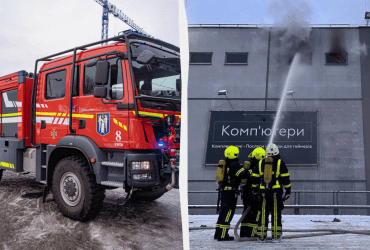 У Києві пожежа в ТРЦ, горить дитяча кімната (відео)