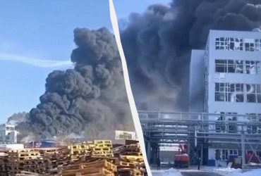 В Ростовской области пылает полимерный завод: очевидцы сообщают о взрыве (видео)