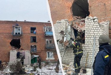 Армія РФ влучила у триповерхівку у Куп’янську: є загибла та поранені (фото)