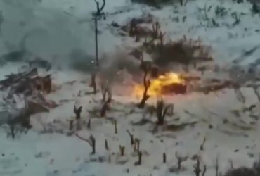 Украинский экипаж БМП "Брэдли" уничтожил российский танк "Прорыв"