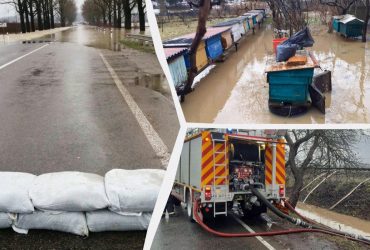 Паводок на Закарпатье привел к подтоплению дорог, домов и угодий (видео)