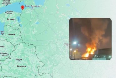 Под Питером раздались взрывы, в порту пылает нефтяной терминал (видео)