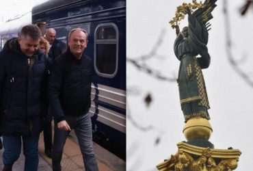 Туск приехал в Украину на фоне ссоры из-за зерна (фото)