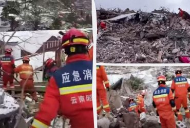 Зсув у Китаї завалив два села: десятки людей виявилися похованими живцем (відео)