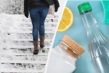 Не песок и не соль: копеечный реагент от льда на ступеньках и дорожке