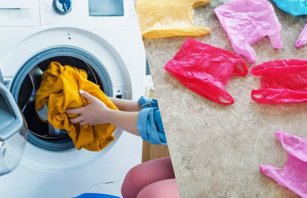 Тільки кращі господині знають цей лайфхак: навіщо класти пакет в пральну машину