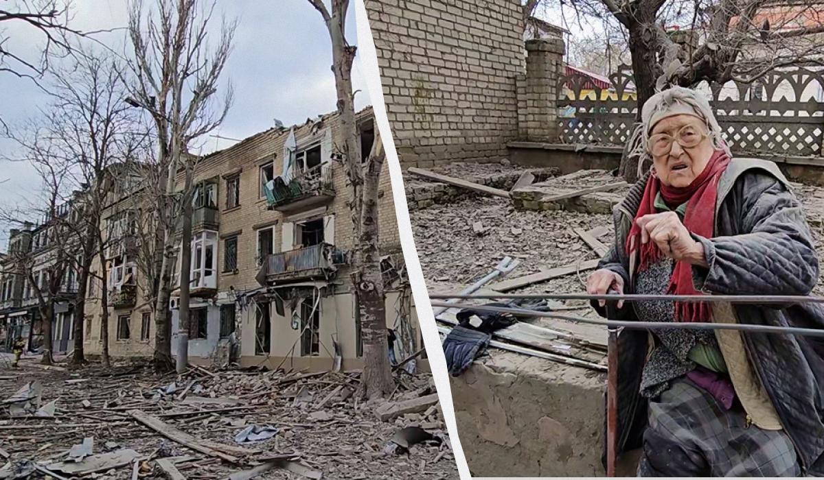 Внаслідок удару частково зруйновано триповерховий будинок / колаж УНІАН, скріншот з відео Внаслідок удару частково зруйновано триповерховий будинок / колаж УНІАН, скріншот з відео