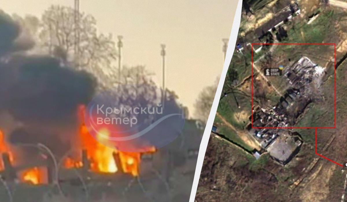 З'явилися супутникові знімки удару по аеродрому Бельбек/ Колаж УНІАН, фото Кримський вітер, DeepState З'явилися супутникові знімки удару по аеродрому Бельбек/ Колаж УНІАН, фото Кримський вітер, DeepState