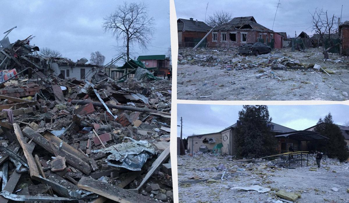 Оккупанты разбомбили гостиницу на Харьковщине / коллаж УНИАН, фото Телеграм-канал Олега Синегубова Оккупанты разбомбили гостиницу на Харьковщине / коллаж УНИАН, фото Телеграм-канал Олега Синегубова