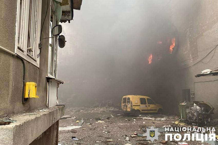 Поліція показала наслідки атаки на Київ / facebook.com/UA.KyivPolice Поліція показала наслідки атаки на Київ / facebook.com/UA.KyivPolice