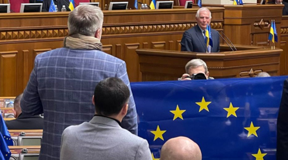 Жозеп Боррель прибыл в украинский парламент / фото t.me/yzheleznyak