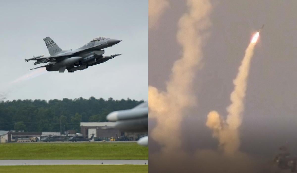Россияне фантазируют об ударах по аэродромах для F-16 / коллаж УНИАН, фото US Air Force, скриншот Россияне фантазируют об ударах по аэродромах для F-16 / коллаж УНИАН, фото US Air Force, скриншот