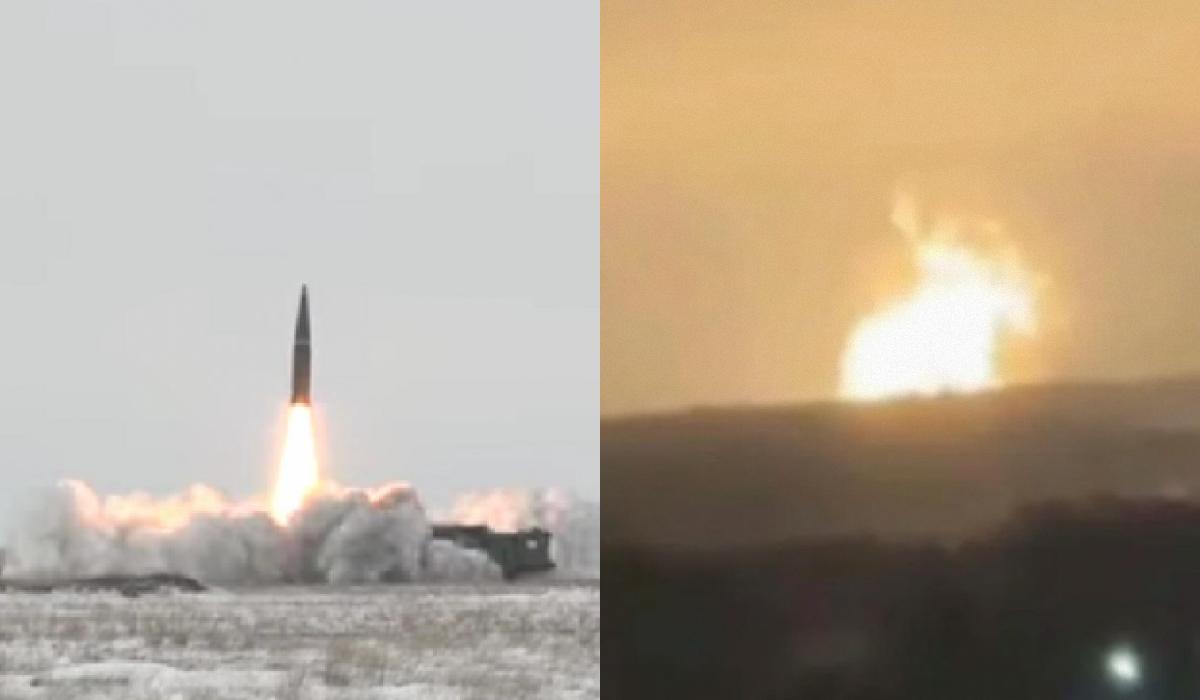 Russians often have rockets that explode after launch /  collage, screenshots