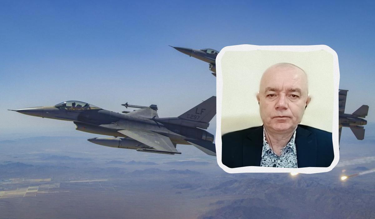 Роман Світан вважає, що літаки F-16 вже можуть працювати в українському небі / колаж УНІАН, фото US Air Force, скріншот Роман Світан вважає, що літаки F-16 вже можуть працювати в українському небі / колаж УНІАН, фото US Air Force, скріншот