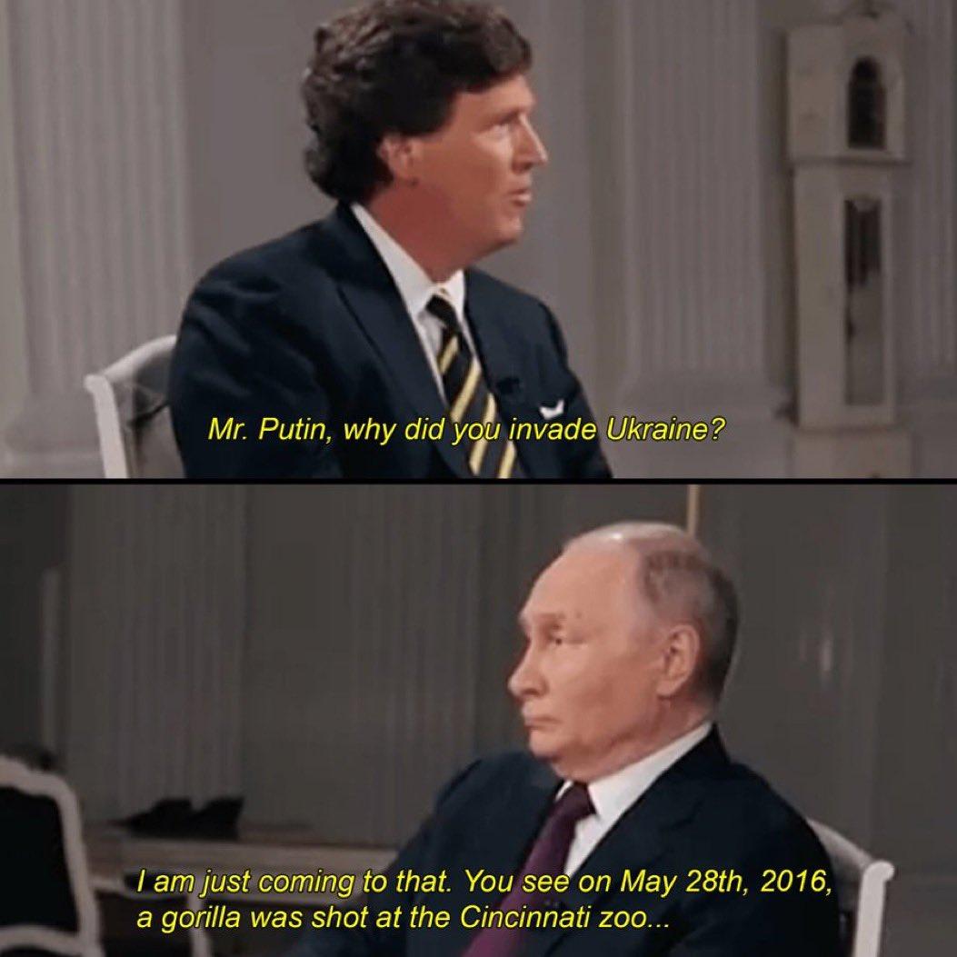Маск высмеял скандальное интервью Путина Маск высмеял скандальное интервью Путина