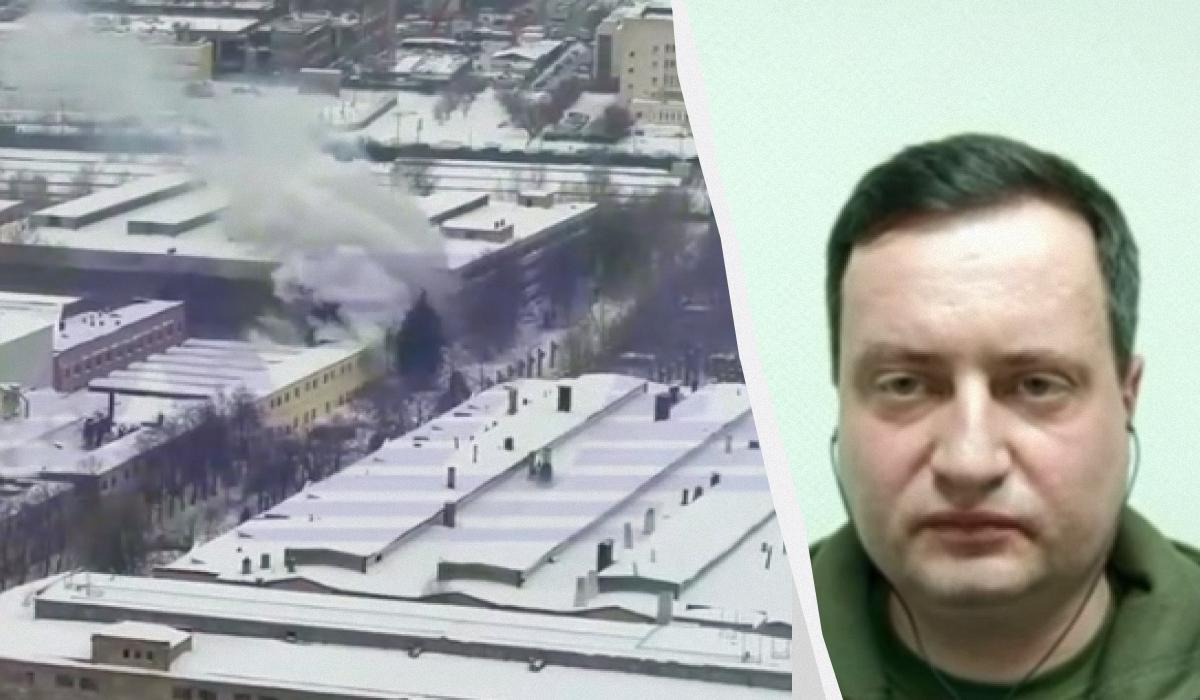 Андрей Юсов высказался о пожаре в Москве на заводе "МиГ" / коллаж УНИАН со скриншотов Андрей Юсов высказался о пожаре в Москве на заводе "МиГ" / коллаж УНИАН со скриншотов