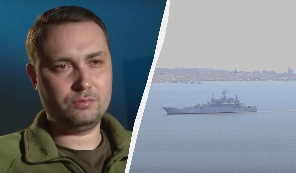 Кирилл Буданов прокомментировал уничтожение корабля "Цезарь Куников" / коллаж УНИАН, скриншоты с видео Кирилл Буданов прокомментировал уничтожение корабля "Цезарь Куников" / коллаж УНИАН, скриншоты с видео