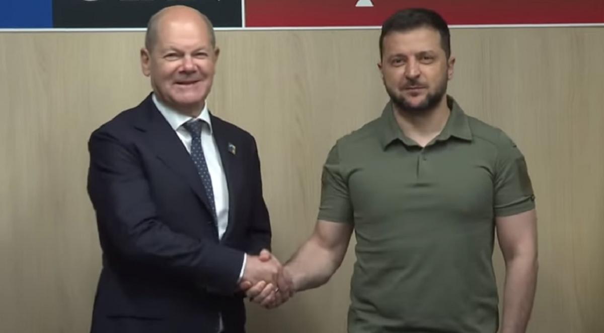 Шольц і Зеленський підпишуть у Берліні двосторонню угоду про безпеку / скріншот Шольц і Зеленський підпишуть у Берліні двосторонню угоду про безпеку / скріншот