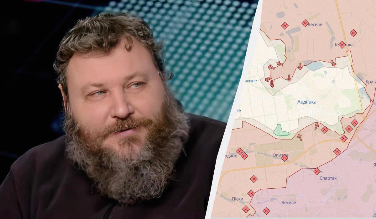 Дикий заявил, что судьба Авдеевки решится в ближайшие 48 часов / коллаж УНИАН, фото DeepState, скриншот Дикий заявил, что судьба Авдеевки решится в ближайшие 48 часов / коллаж УНИАН, фото DeepState, скриншот
