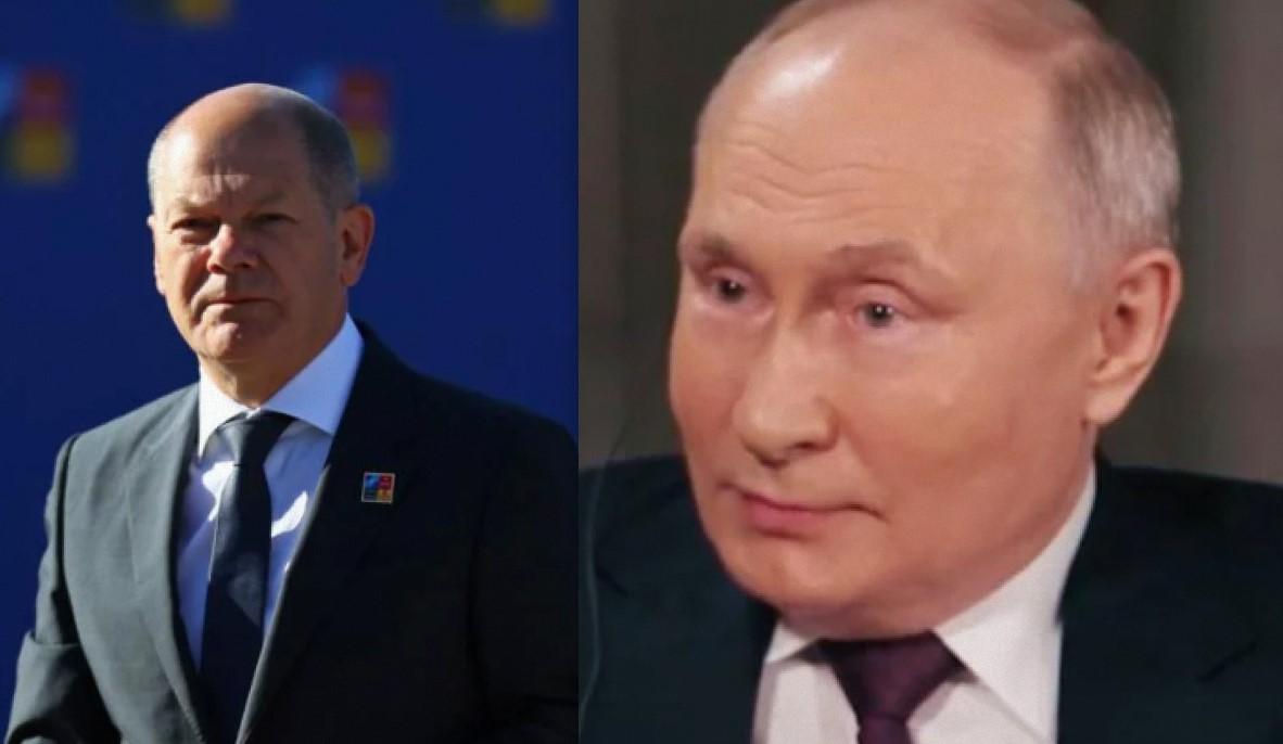 Шольц під час прес-конференції із Зеленським обірвав надії Путіна на "швидкий мир" / Колаж УНІАН, фото скріншот, фото ua.depositphotos.com Шольц під час прес-конференції із Зеленським обірвав надії Путіна на "швидкий мир" / Колаж УНІАН, фото скріншот, фото ua.depositphotos.com