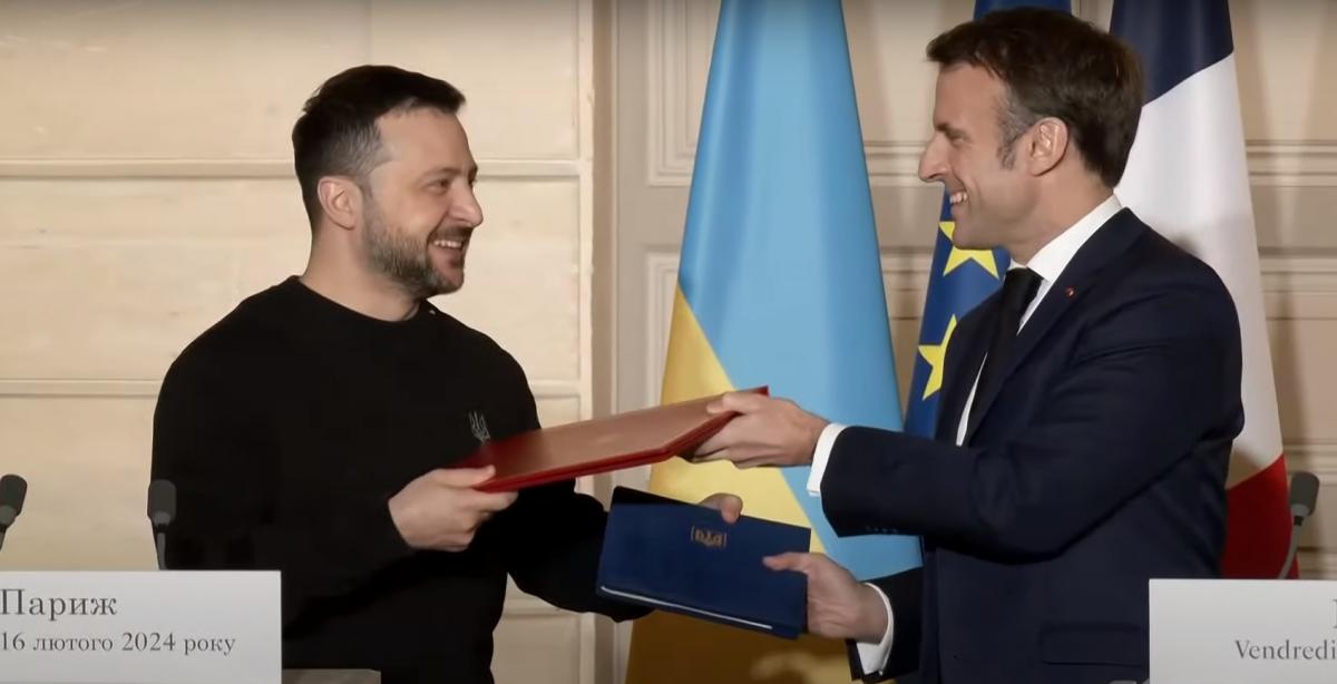 Zelensky and Macron signed an agreement on security guarantees for Ukraine / screenshot