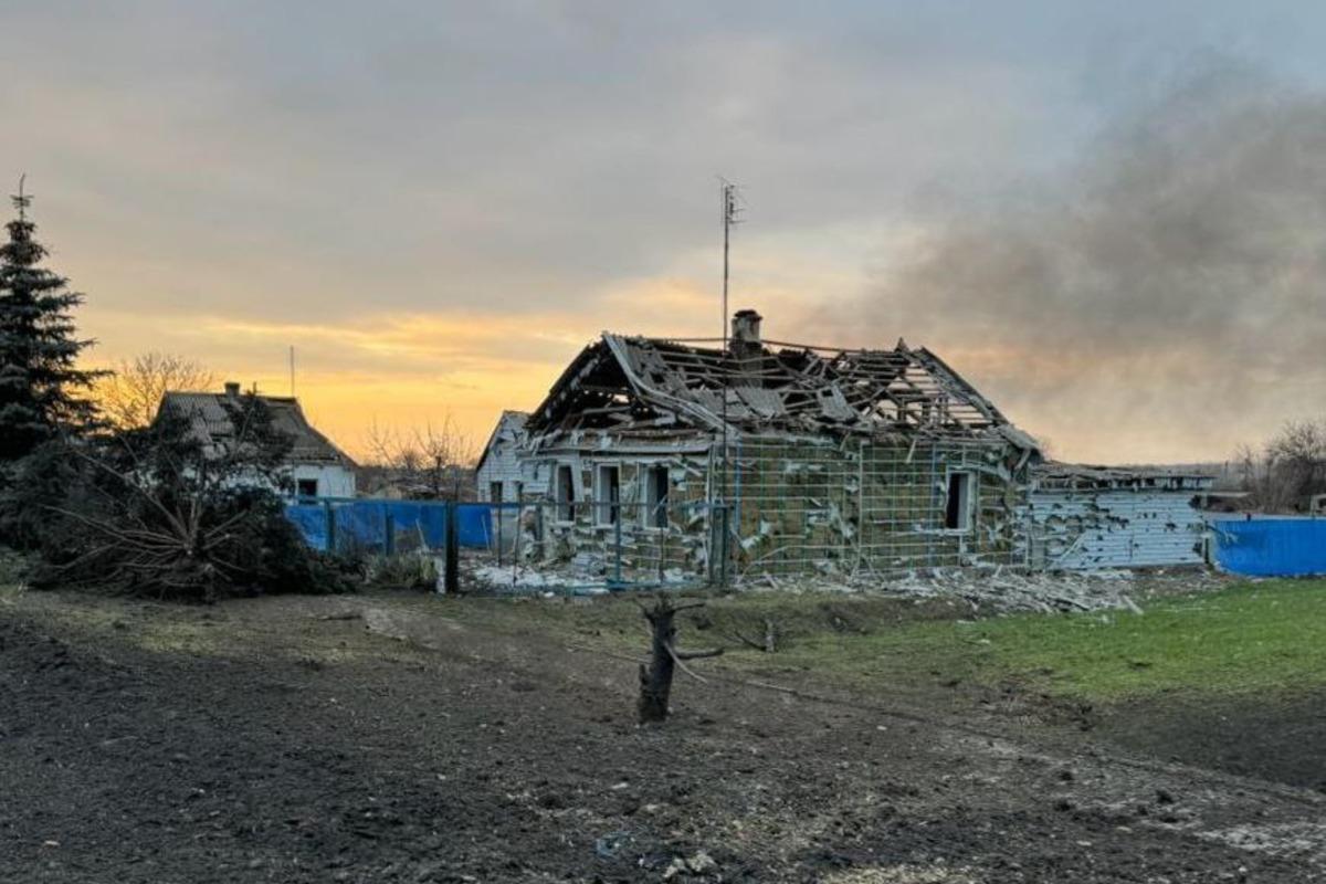 The occupiers struck from "Hurricanes" around the village in Donetsk region / photo t.me/VadimFilashkin_donoda