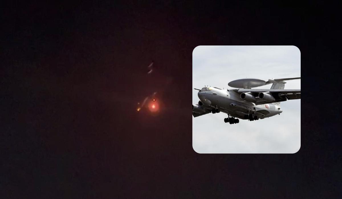 Зʼявилися супутникові знімки з місця падіння російського А-50 / колаж УНІАН, скріншот, фото wikipedia.org