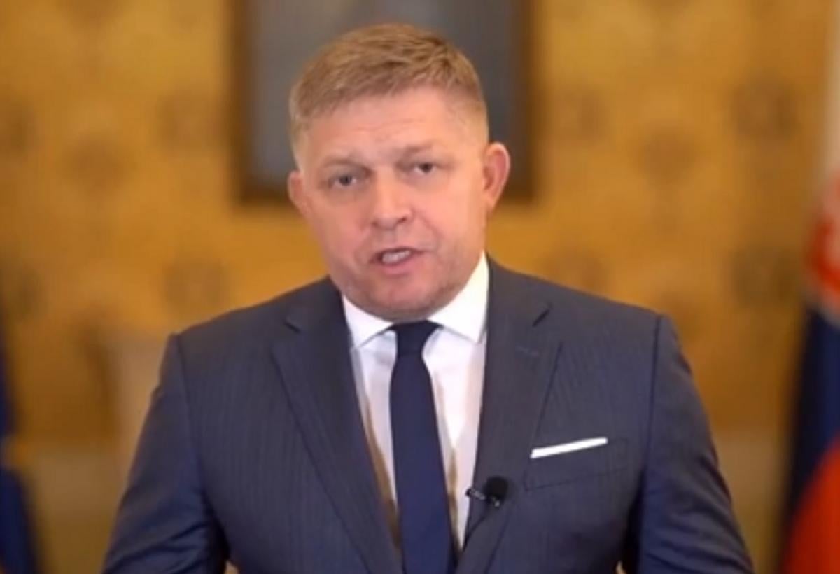 Роберт Фіцо виступає проти вступу України в НАТО / скріншот Роберт Фіцо виступає проти вступу України в НАТО / скріншот