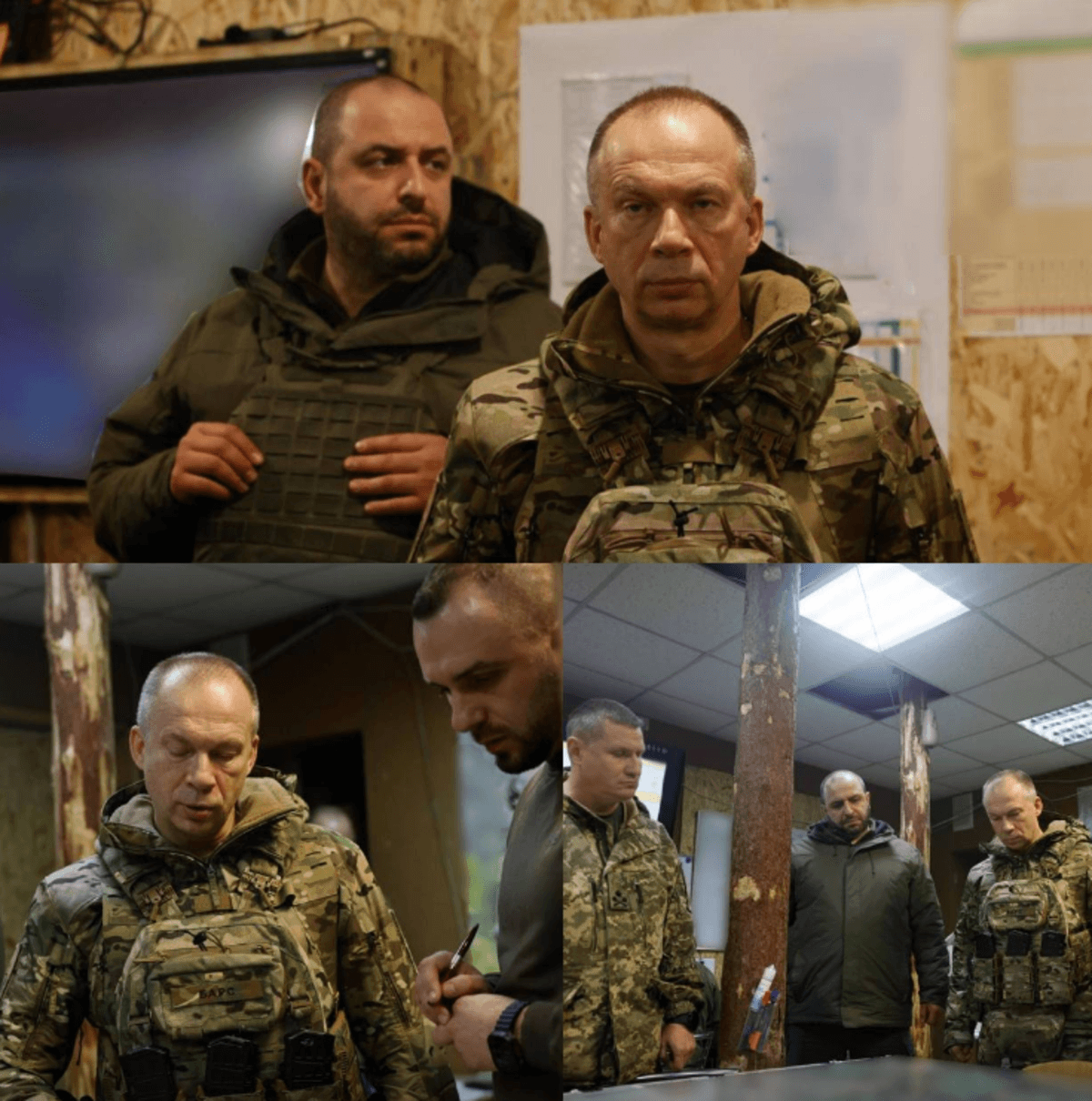 Александр Сырский и Рустем Умеров посетили военных на "передке" / фото t.me/osirskiy Александр Сырский и Рустем Умеров посетили военных на "передке" / фото t.me/osirskiy